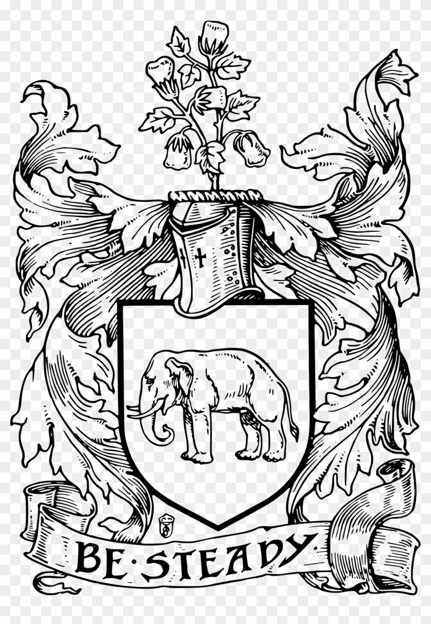 This Free Icons Png Design Of Elephant Shield - Cartoon Clipart