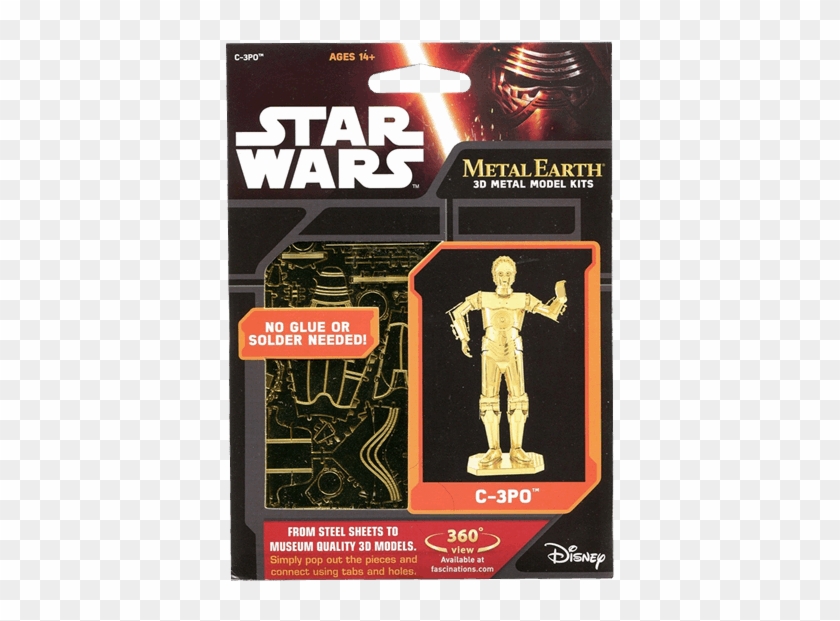 C-3po Metal Earth Kit - Star Wars Clipart
