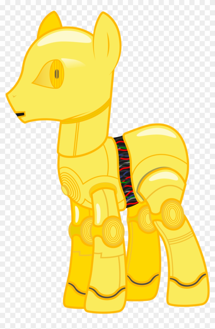Star Wars C3po Clipart - Star Wars My Little Pony Base - Png Download #1944151