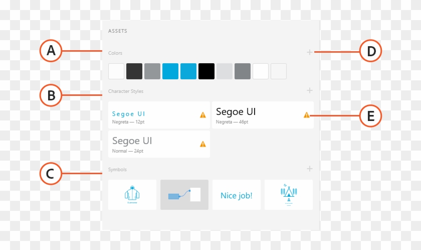 The Assets Panel - Adobe Xd Symbols Clipart