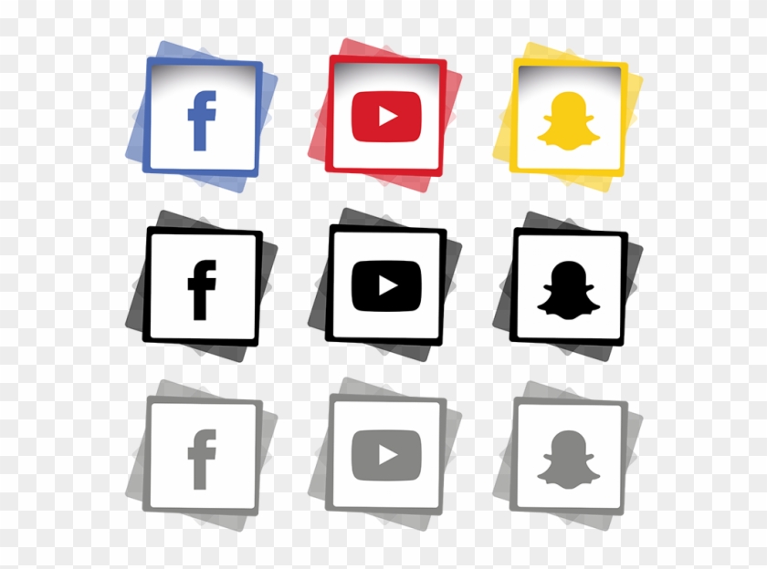 Hexagon Clipart Linked - Transparent Social Media Png