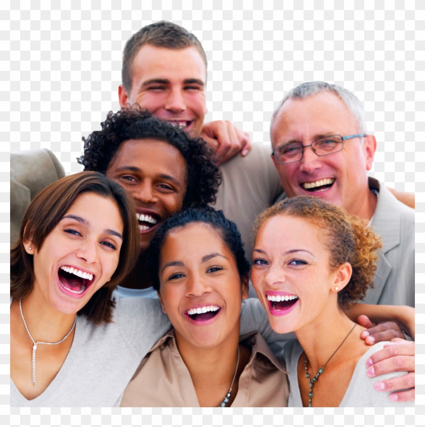 Compass Small Group Facilitator - Diverse Group Of People Smiling Clipart #1944704