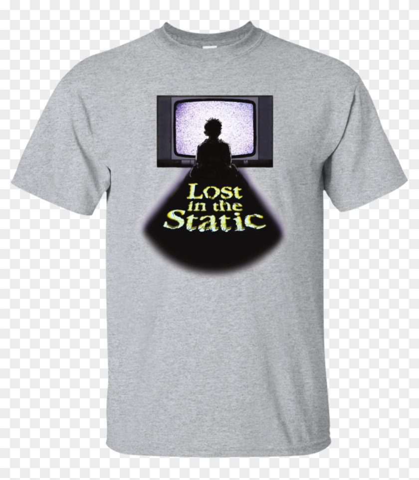 Lost In The Static Tv Light Short Sleeve T-shirt - Bodybuilding T Shirts Clipart
