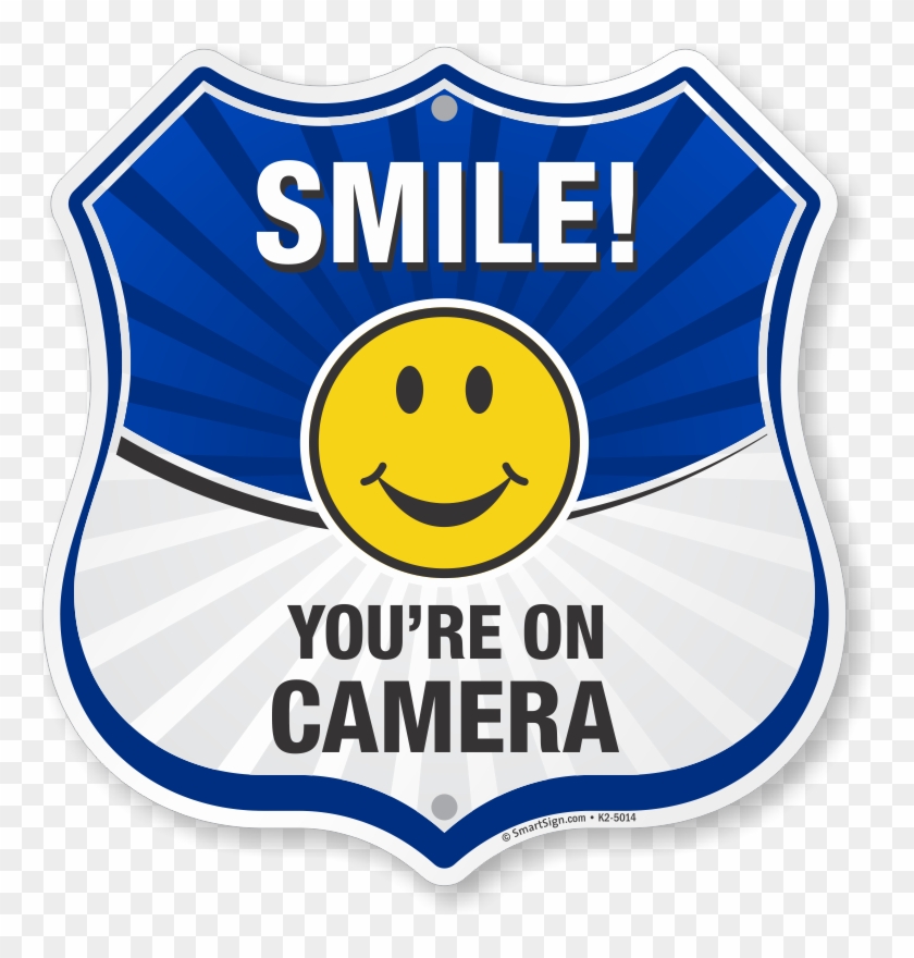 Zoom, Price, Buy - Smile Youre On Camera Sign Clipart