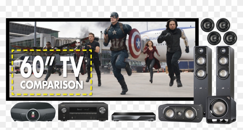 Impress Cinemascope Atmos Home Theatre Package West Clipart