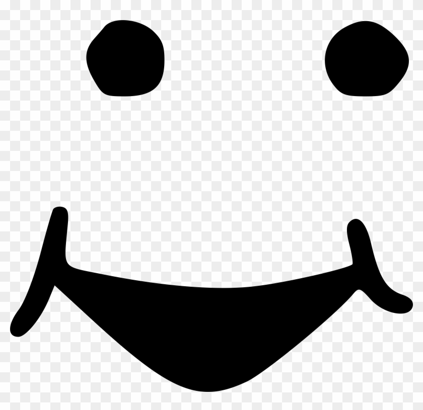 This Free Icons Png Design Of Smiling Christmas Star - Mouth Smile Clipart Black And White Transparent Png