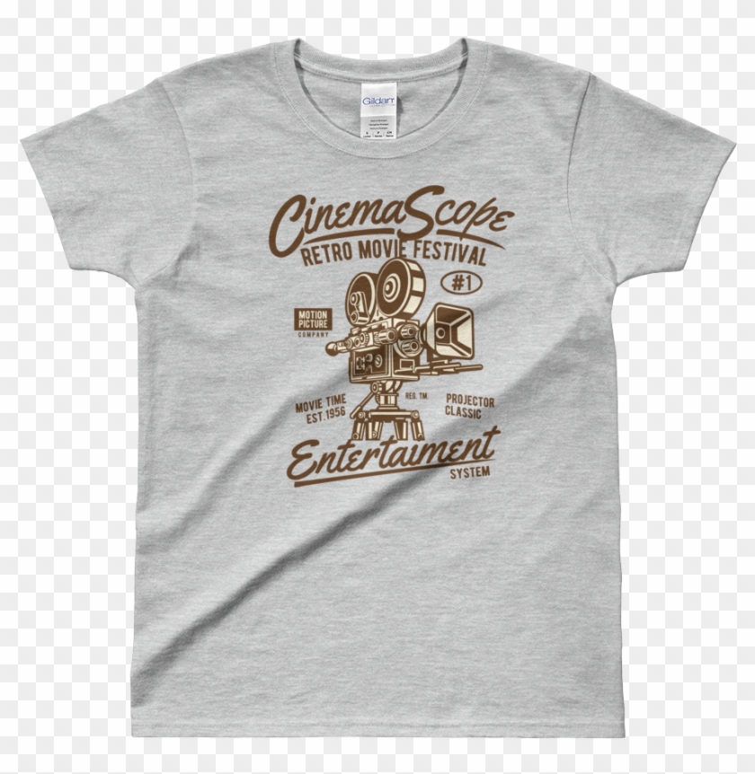 Cinema Scope - Ladies' T-shirt - Crunch T Shirt Clipart #1945910