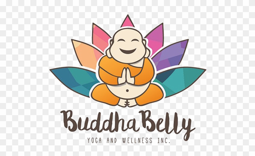 Cute Laughing Buddha Yoga Logo Design Png Image - Design Clipart #1946062