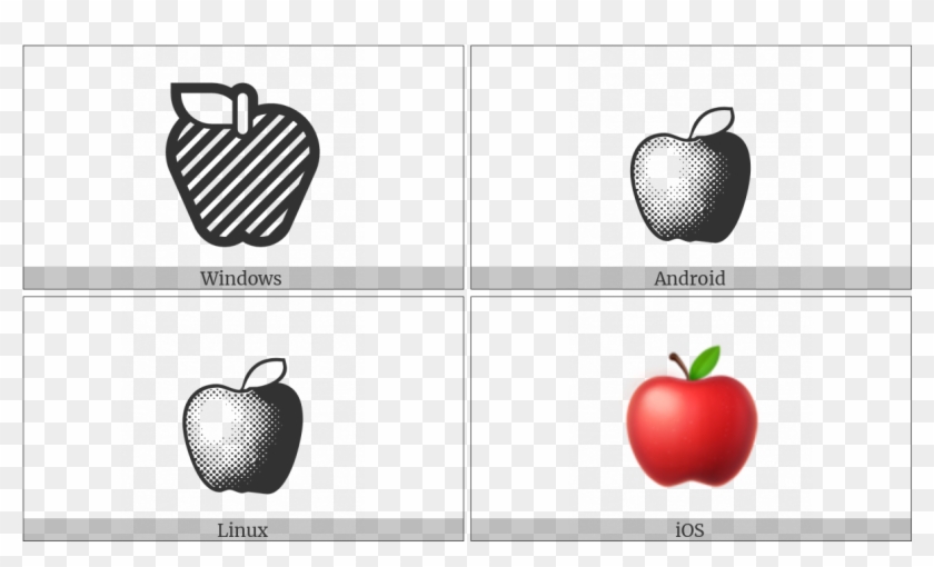 Red Apple On Various Operating Systems - Mcintosh Clipart #1946208