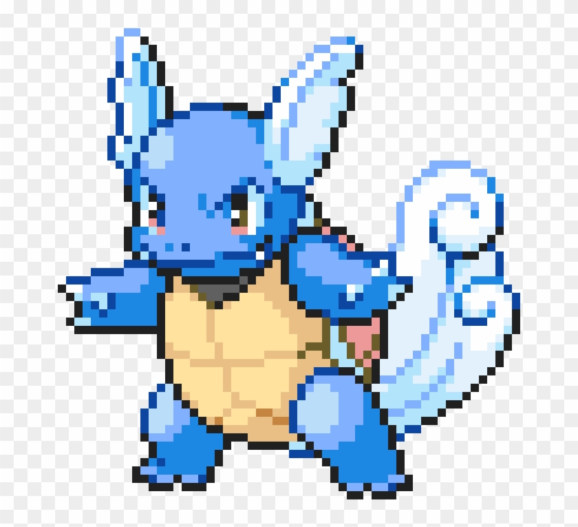 Wartortle - Pokemon Pixel Art Wartortle Clipart #1946366