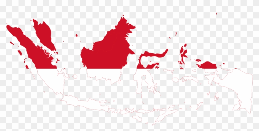 Greater Indonesia Flag Map - Kuala Lumpur Heat Map Clipart #1946481