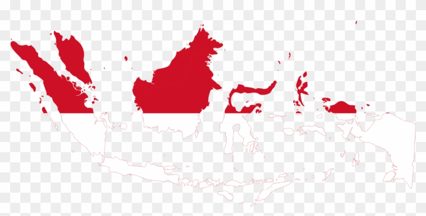Greater Indonesia Flag Map - Kuala Lumpur Heat Map Clipart