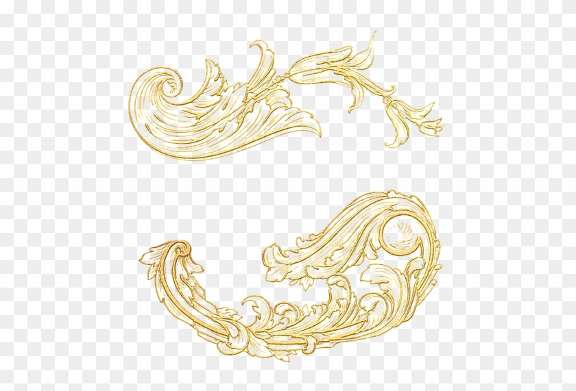 Vintage Gold Ornament Clipart