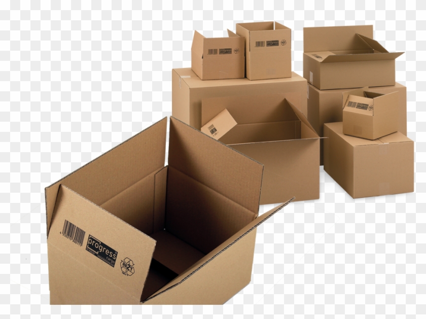 Corrugated Cardboard Folding Carton - Cardboard Clipart