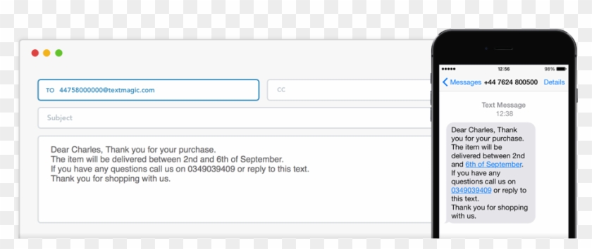 Email To Sms Service Overview - New Stock Arrival Email To Customers Clipart