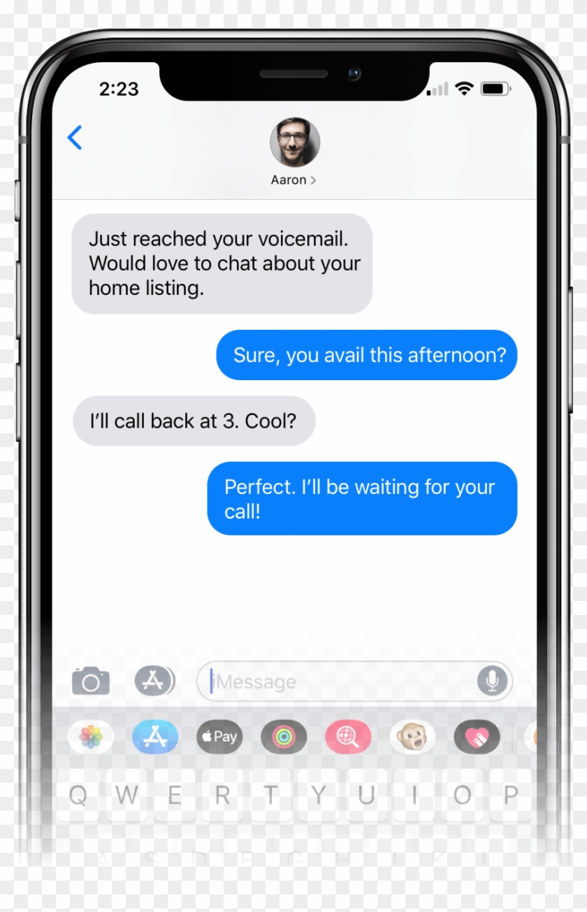 Dialer With Text Message Marketing - Iphone X Imessage Clipart #1946953