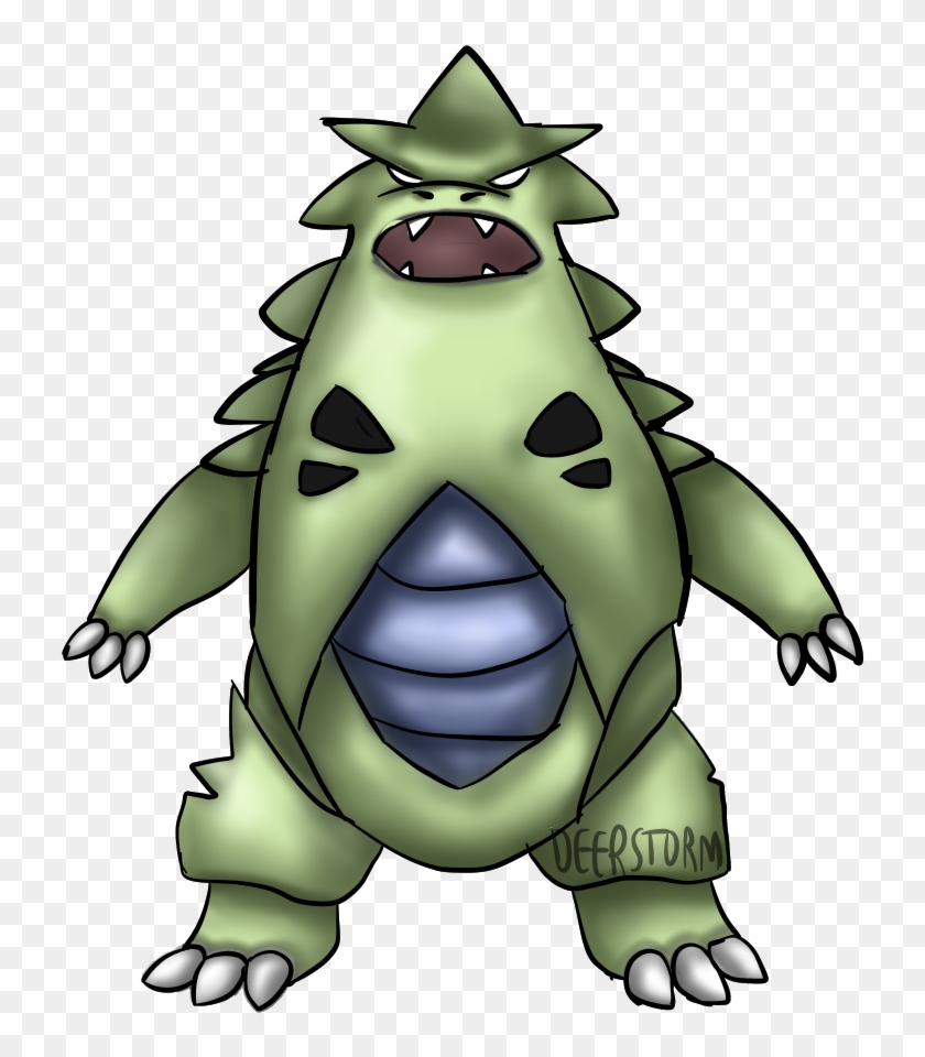 I Drew Tyranitar For My Little Brother - Cartoon Clipart #1947014