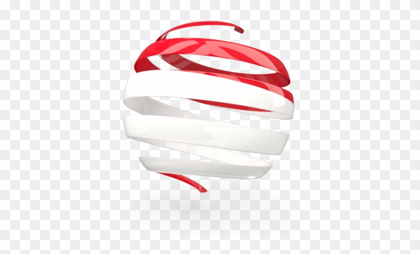 Illustration Of Flag Of Indonesia Clipart