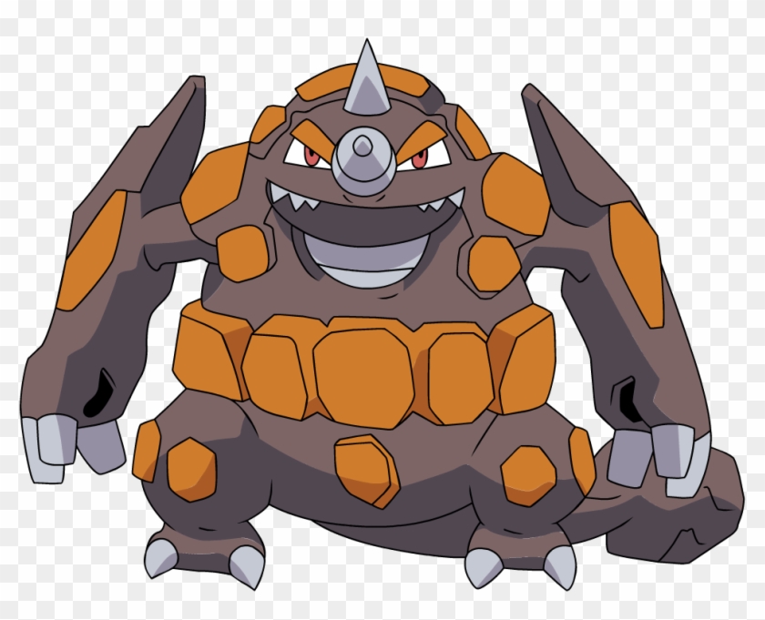 Rhyperior, Rhyperior - Brown And Orange Pokemon Clipart