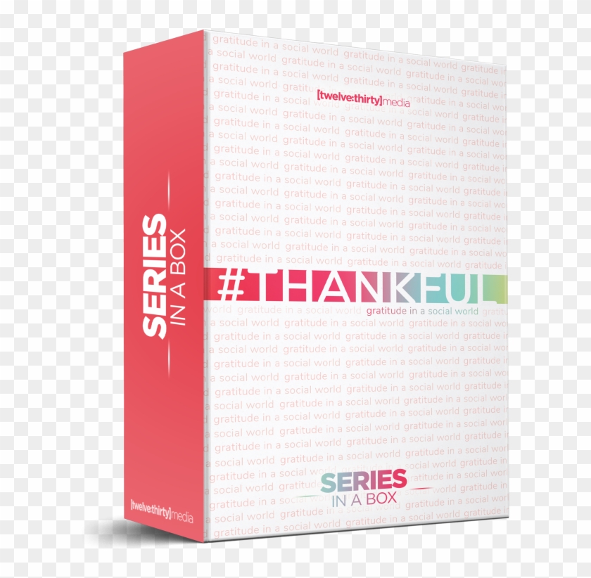 #thankful - Box - Brochure Clipart #1947557