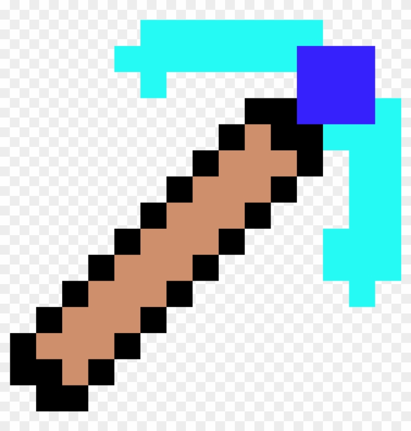Diamond Pickaxe - Herobrine With A Sword Clipart