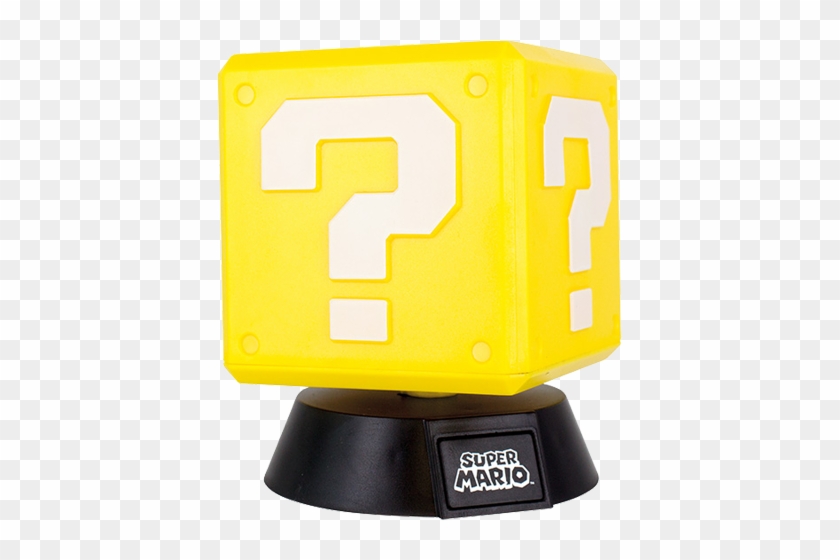 Super Mario Question Mark Light - Super Mario Question Block Light Paladone Clipart #1947589