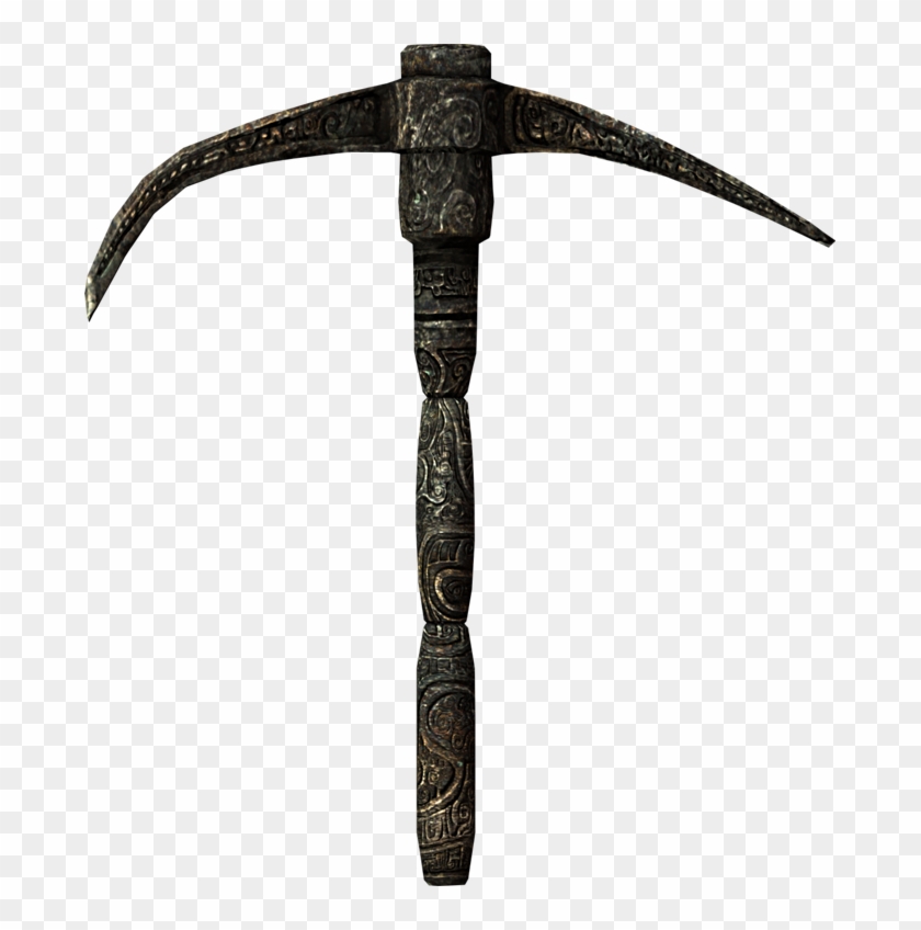 Diamond Pickaxe Png - Skyrim Pickaxe Clipart