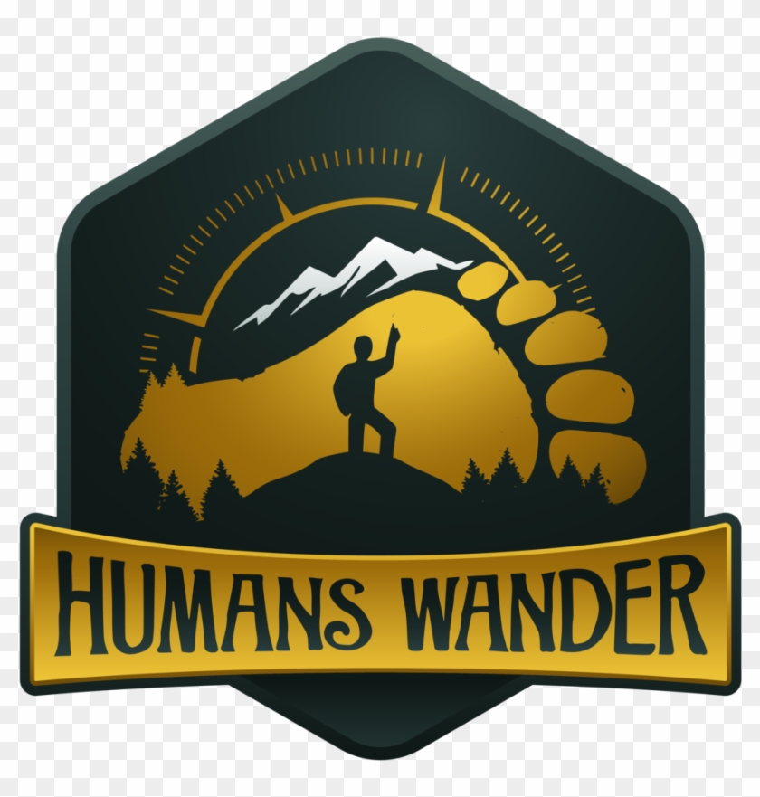 Logo Humanswander Label Transparent Background-01 Clipart