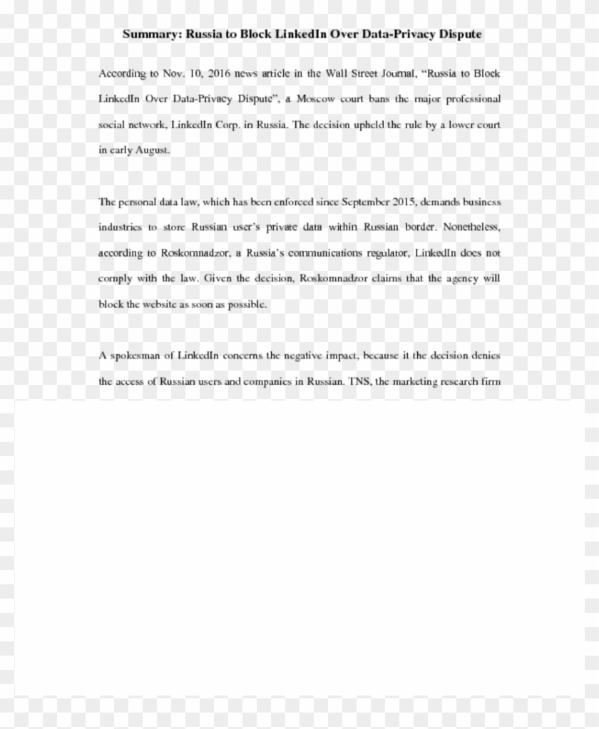 10, 2016 News Article In The Wall Street Journal, Russia - Black-and-white Clipart