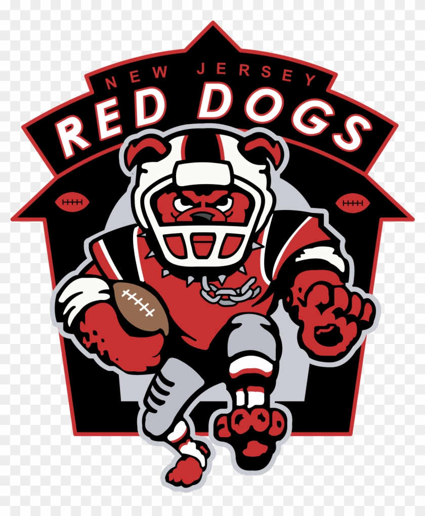 New Jersey Red Dogs Logo Png Transparent Clipart #1948776