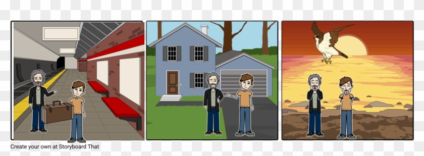 Seagull Thing Jeff And Grandpa - Cartoon Clipart #1949278