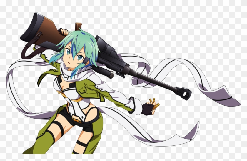 Sinon Sword Art Online Ii By Amassu-d7t39ys Clipart