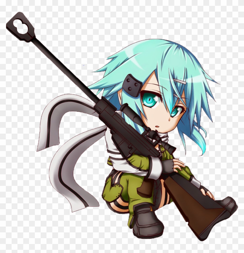 Chibi Sinon Render By Faizal101-d8i4sxs Clipart #1949674