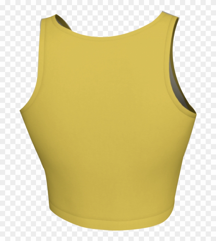 1 Yellow Crop Top Back Clipart