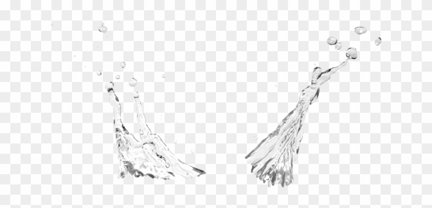 Splashing Retouched Image - Sketch Clipart #1950752