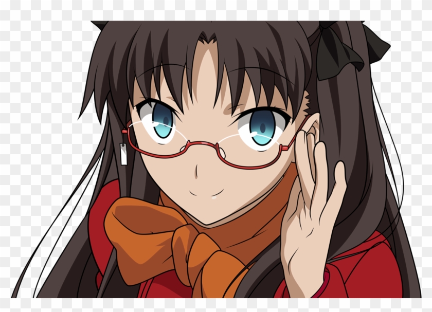 Tohsaka Rin With Glasses Clipart #1950788