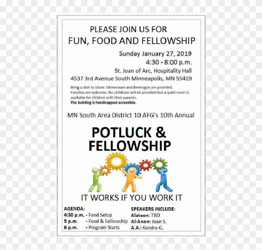 District 10 Potluck & Speaker Meeting - Illustration Clipart #1950818