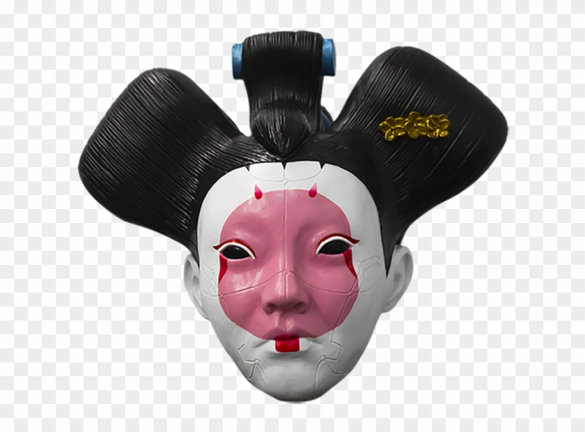 Adult Size Ghost In The Shell Geisha Latex Mask - Geisha Masks Clipart