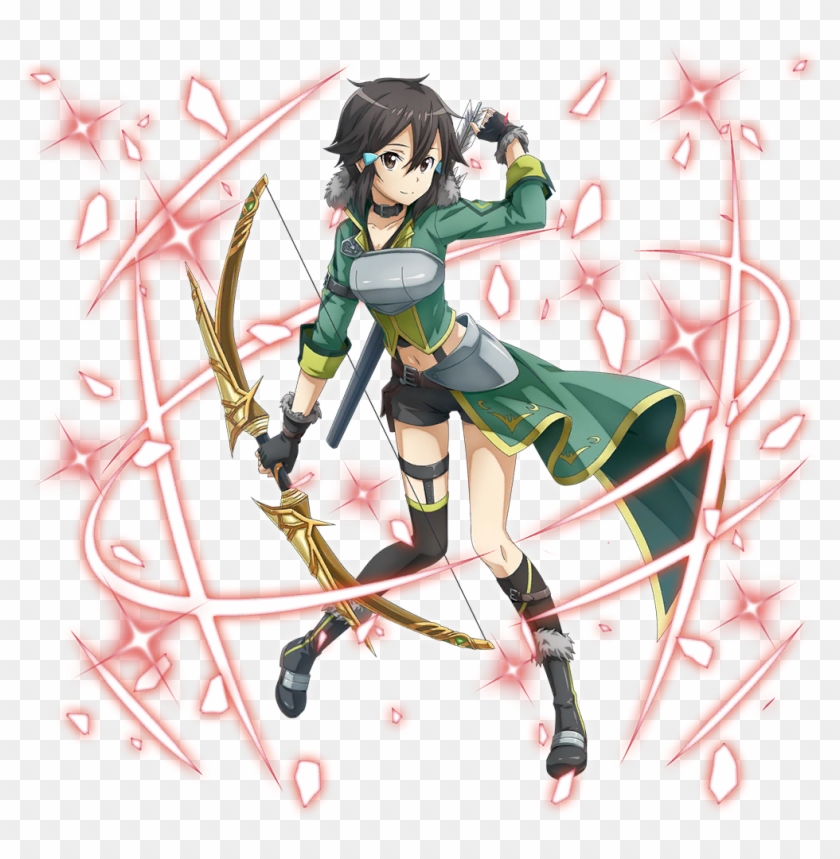 Full Sized Pictures Of Sinon, Yuuki, Silica And Lisbeth - Cartoon Clipart #1951034