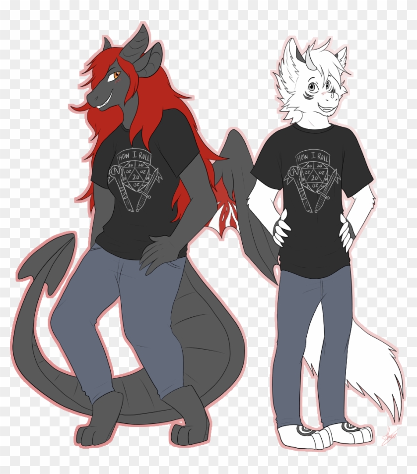 Dungeons & Dragons Duo - Illustration Clipart