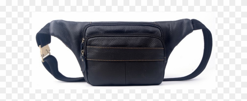 Vintage Men's Waist Bags Genuine Leather - Messenger Bag Clipart