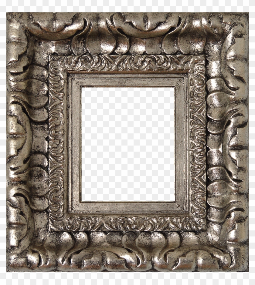 Png,silver Frame,silver,box,square Frame,free Pictures, - Portable Network Graphics Clipart #1951587