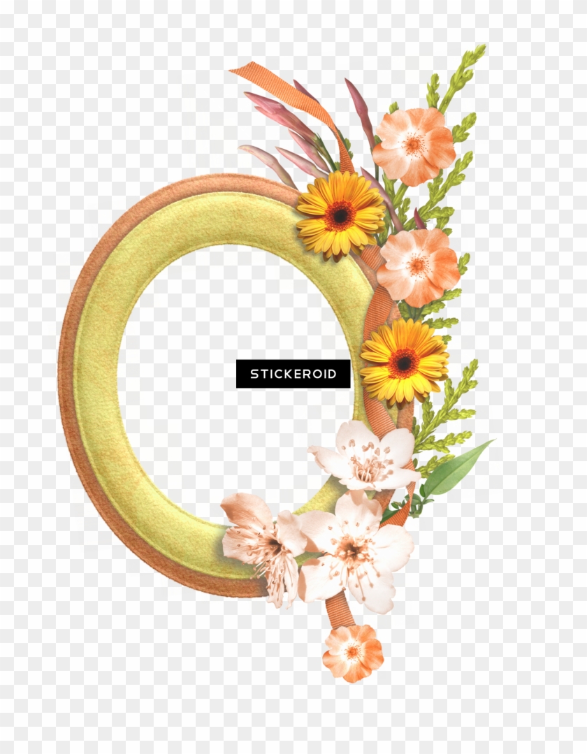 Gold Flower Frame Border Frames , Png Download Clipart #1951937