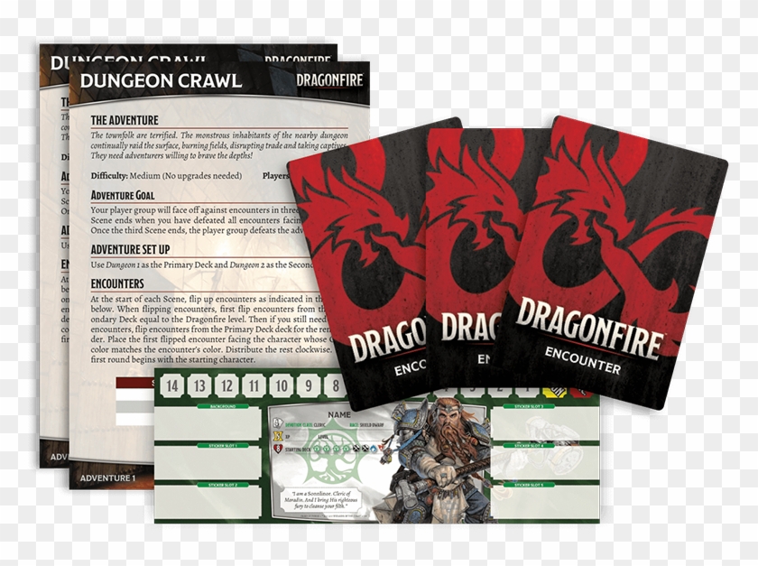 Contents - Dragonfire Deck Building Game Clipart