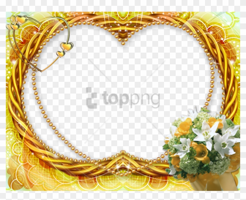 Free Png Gold Wedding Frames Png Png Image With Transparent - Download Frames Clipart