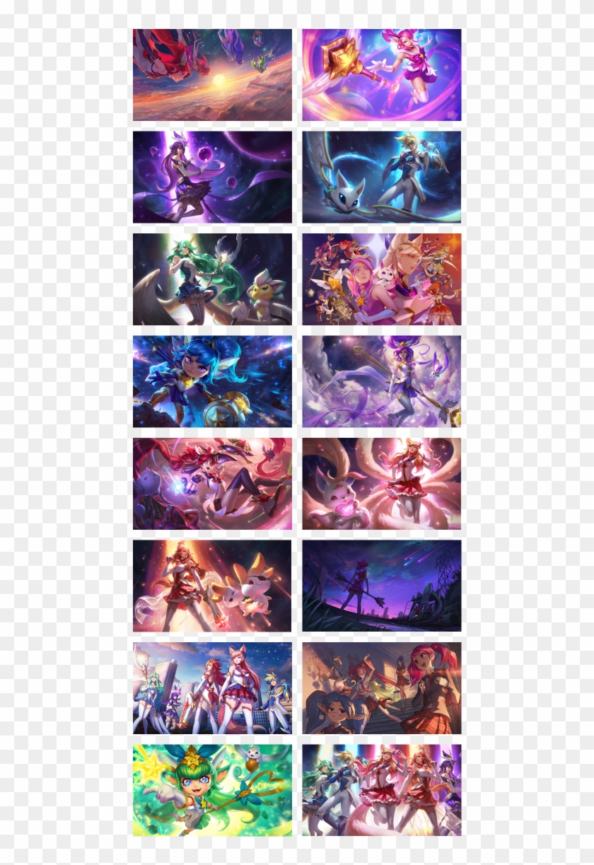 Star Guardian Collections Grid - Kda Pop Stars Fondo De Pantalla Clipart
