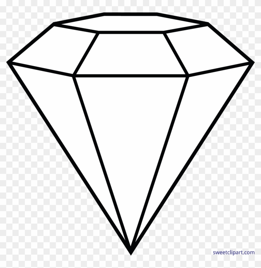 Diamond Lineart Art Sweet Clipart