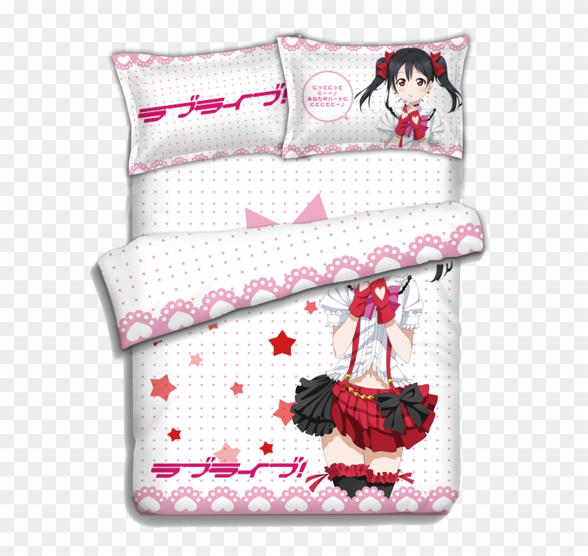 Japanese Anime Lovelive Nico Yazawa Bed Sheets Bedding - Bed Sheet Clipart