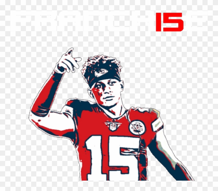 Kansas City Chiefs Quarterback, Patrick Mahomes, Won - Illustration Clipart