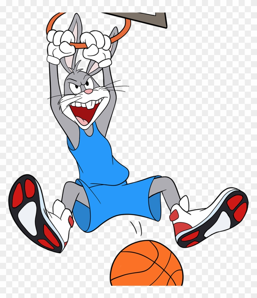 Bugs Bunny Basketball Clip Transparent Download - Bugs Bunny Space Jam Png